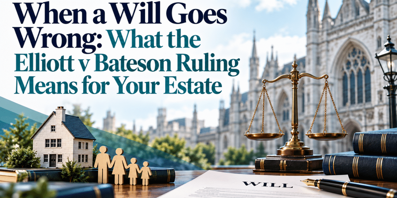 When a Will Goes Wrong: What the Elliott v Bateson Ruling Means for Your Estate